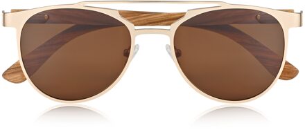 Positano gepolariseerde zonnebril - Zebra/Bruin