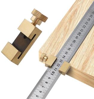 Positionering Blok Gauge Messing Blok Houtbewerking Gereedschap Hoek Stalen Liniaal Locator Installatie En Eenvoudig