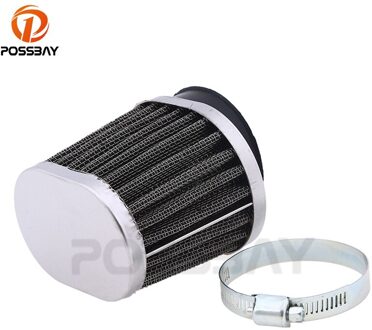 POSSBAY 50 MM Motorcycle Air Filter Scooter Luchtfilter Clamp-on Cleaner Air Pods Voor Honda Yamaha Kawasaki Suzuki luchtfilter