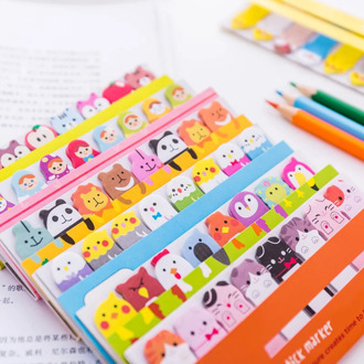 Post-it cute note paper creative bookmark cute animal self-adhesive note paper school learning to mark memory