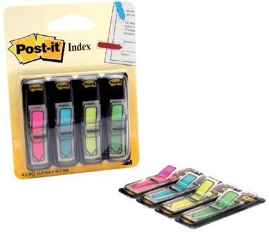 Post-it Indextabs post-it 684 12x43mm pijl neon assorti 96 Tabs