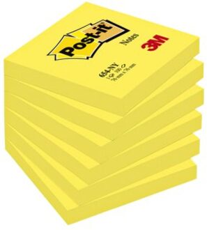 Post-it Post-it® Notes, Neon Geel, 76 x 76 mm, 100 Blaadjes/Blok