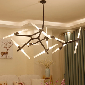 Post modern tree branch chandelier designer Nordic led chandelier tree fork restaurant chandelier for Living room Bedroom lamp