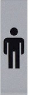 Posta Infobord pictogram heer 165x44mm Zilver