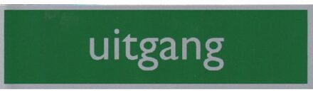 Posta Infobord pictogram uitgang 165x44mm Zilver