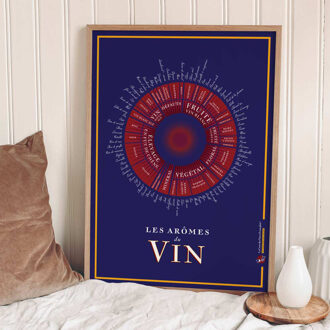 Poster Arômes du Vin | 50 70 cm | La carte des vins