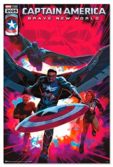 Poster Captain America - Brave New World - Comic 61x91,5cm Divers - 61x91.5 cm