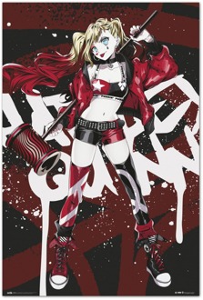 Poster DC Comics Harley Quinn Anime 61x91,5cm Divers - 61x91.5 cm