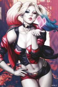 Poster DC Comics Harley Quinn Kiss 61x91,5cm Divers - 61x91.5 cm
