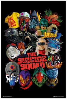 Poster DC Comics Suicide Squad Graphics 61x91,5cm Divers - 61x91.5 cm