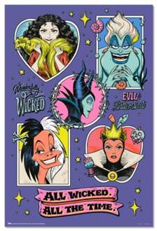 Poster Disney - Villains 61x91,5cm Divers - 61x91.5 cm