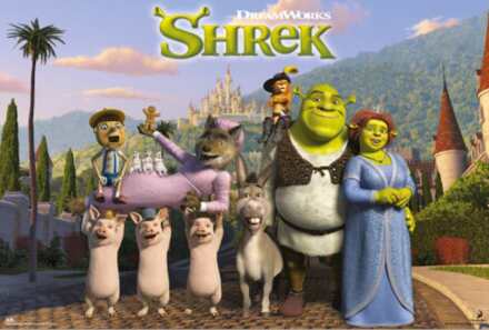 Poster Dreamworks Shrek 91,5x61cm Divers - 91.5x61 cm