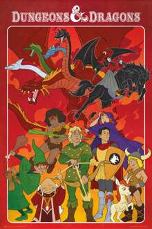 Poster Dungeons & Dragons The Animated Series 61x91,5cm Divers - 61x91.5 cm