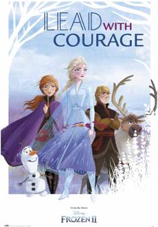 Poster Frozen Lead With Courage 61x91,5cm Divers - 61x91.5 cm