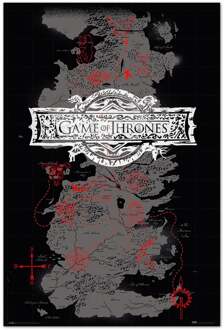 Poster Game of Thrones Map 61x91,5cm Divers - 61x91.5 cm