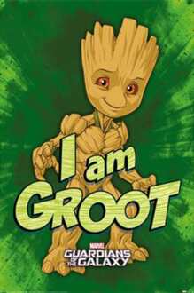 Poster Guardians of the Galaxy I Am Groot 61x91,5cm Multikleur