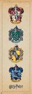 Poster Harry Potter House Crests 53x158cm Divers - 53x158 cm