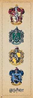 Poster Harry Potter - House Crests 53x158cm Divers - 53x158 cm