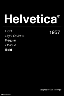 Poster Helvetica 61x91,5cm Divers - 61x91.5 cm