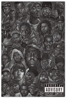 Poster Hip Hop All Stars 61x91,5cm Divers - 61x91.5 cm