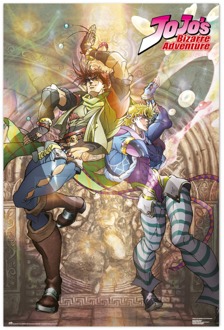 Poster Jojo's Bizarre Adventure - Joseph Joestar & Caesar Zeppeli 61x91,5cm Divers - 61x91.5 cm
