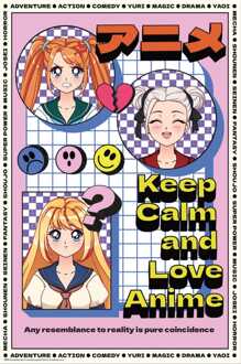 Poster Keep Calm and Love Anime 61x91,5cm Divers - 61x91.5 cm