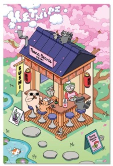 Poster Ketnipz - Sushi 61x91,5cm Divers - 61x91.5 cm