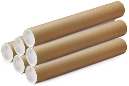 Poster koker van karton - 15x - 850 x 100 mm - Verzendkokers