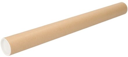 Poster koker van karton - 430 x 40 mm - Bruin - Verzendkokers - Voor A2 formaat papier
