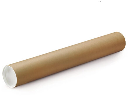 Poster koker van karton - 670 x 70 mm - Bruin - Verzendkokers - Voor A1 formaat papier