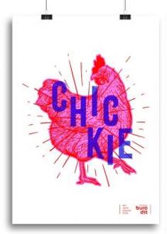 Poster leuke quote A3 chickie