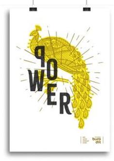 Poster leuke quote A3 power