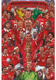 Poster Manchester United Legends 61x91,5cm Divers - 61x91.5 cm