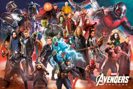 Poster Marvel - Avengers - Endgame Line Up 91,5x61cm Divers - 91.5x61 cm