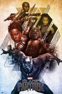 Poster Marvel Black Panther 61x91,5cm Divers - 61x91.5 cm
