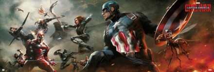Poster Marvel Captain America Civil War 158x53cm Divers - 158x53 cm