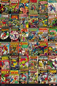 Poster Marvel Comics Classic Covers 61x91,5cm Divers - 61x91.5 cm