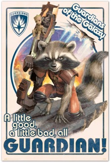 Poster Marvel - Guardians of the Galaxy - Rocket & Baby Groot - 61x91,5cm Divers - 61x91.5 cm