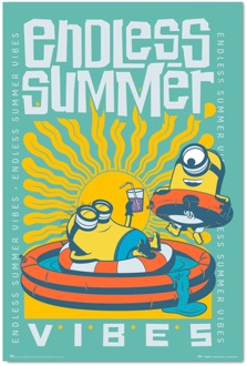 Poster Minions Endless Summer Vibes 61x91,5cm Divers - 61x91.5 cm