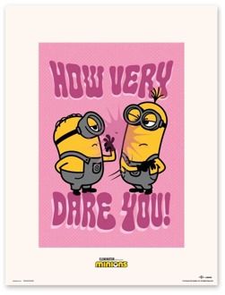 Poster Minions How Very Dare You 30x40cm Divers - 30x40 cm