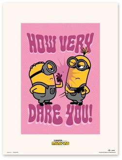 Poster Minions - How Very Dare You 30x40cm Divers - 30x40 cm
