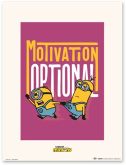 Poster Minions Motivation Optional 30x40cm Divers - 30x40 cm