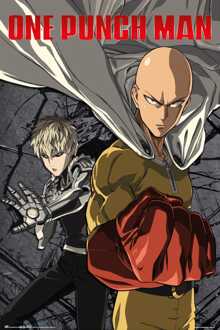 Poster One Punch Man - Saitama vs. Genos 61x91,5cm Divers - 61x91.5 cm