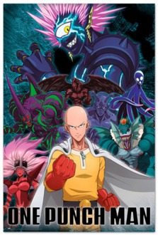 Poster One Punch Man - Saitama vs. Villain 61x91,5cm Divers - 61x91.5 cm