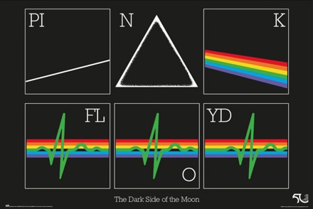 Poster Pink Floyd - The Dark Side of the Moon 91,5x61cm Divers - 91.5x61.0 cm