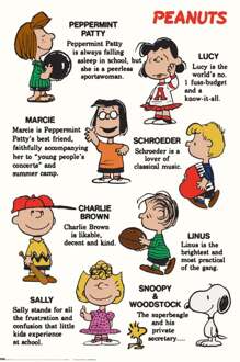Poster Snoopy - Characters 61x91,5cm Divers - 61x91.5 cm