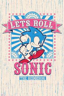 Poster Sonic Lets Roll 61x91,5cm Divers - 61x91.5 cm