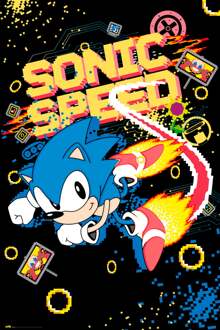 Poster Sonic Speed 61x91,5cm Divers - 61x91.5 cm