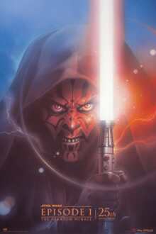Poster Star Wars - EP 1 The Phantom Menace 25th Anniversary 61x91,5cm Divers - 61x91.5 cm