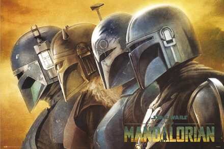 Poster Star Wars The Mandalorian Mandalorians 91,5x61cm Divers - 91.5x61 cm